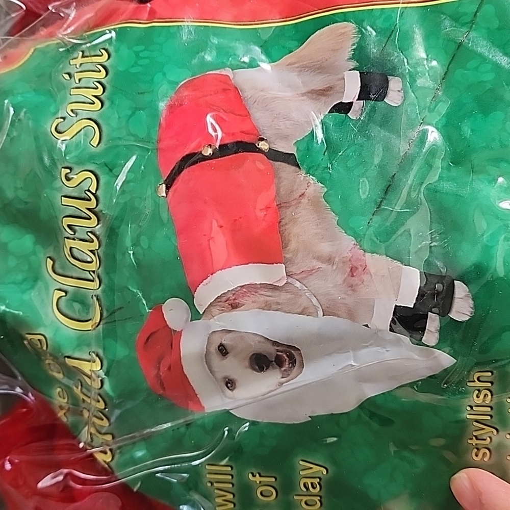 Dog Santa suit large